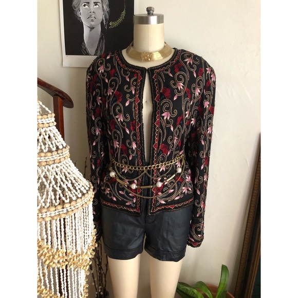 Vintage Papell Boutique Embellished beaded jacket - Picture 11 of 12